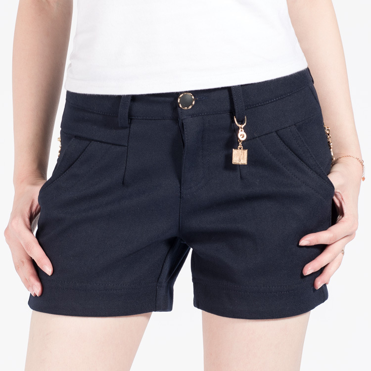Free Shipping New winter cloth OL cultivate one's morality in show thin waist large size ladies casual shorts