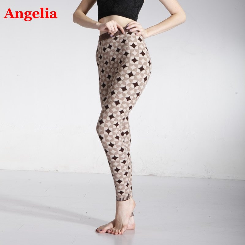 Free Shipping New  winter women plus size stars printed  warm legging thermal underwear long john pant trousers