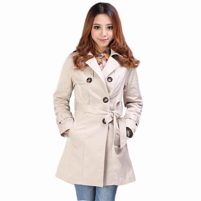 Free shipping New women grows Coats and windbreaker coat women's trench