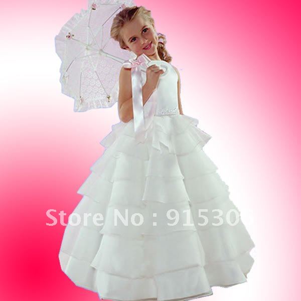 Free shipping newest fairy  flower girl dresses