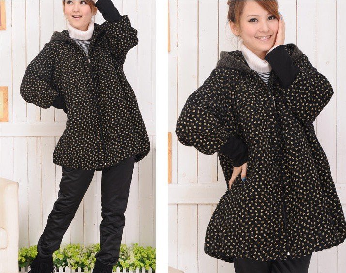 Free shipping,Newest  Maternity winter outerwear , pregnant women winter warm coat, gray, black, plus size