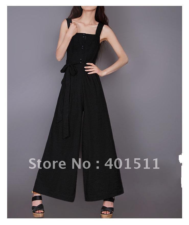 Free shipping Newest women's elegent Jumpsuits sexy wide leg pants trousers P013