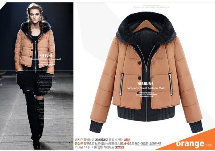 Free shipping- Newest Women's hooded winter warm coat, lady's winter FAUX fur collar warm winter parkas, S M L