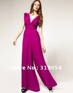 Free Shipping Newest Women's sexy Jumpsuits  V-Neck & High waist  Design