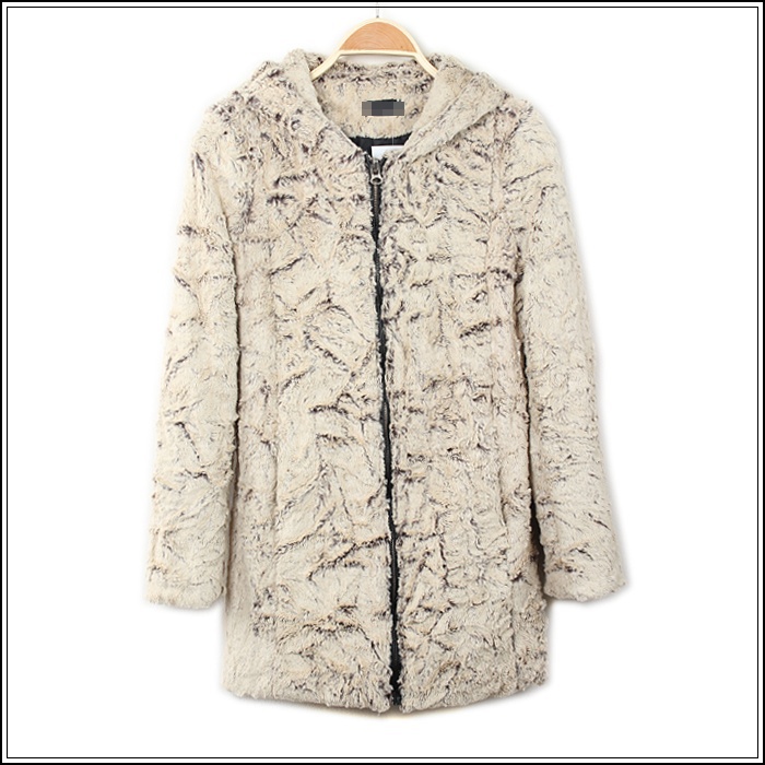 Free Shipping Office Ladies' Warm Outwear Long Style Winter Coats Women's Berber Fleece Hooded Trench Coat