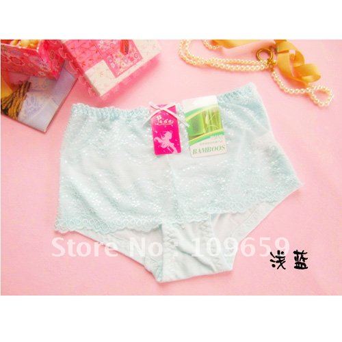 Free shipping on sales,The wet moistureproof antibacterial deodorant bamboo fiber ladies underwear 5019