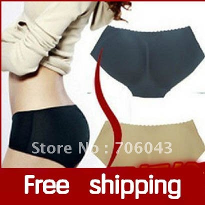 Free shipping one piece seamless bottom body shaping panties fengnong ischiadica pants butt-lifting pants belt hip pad hip pad