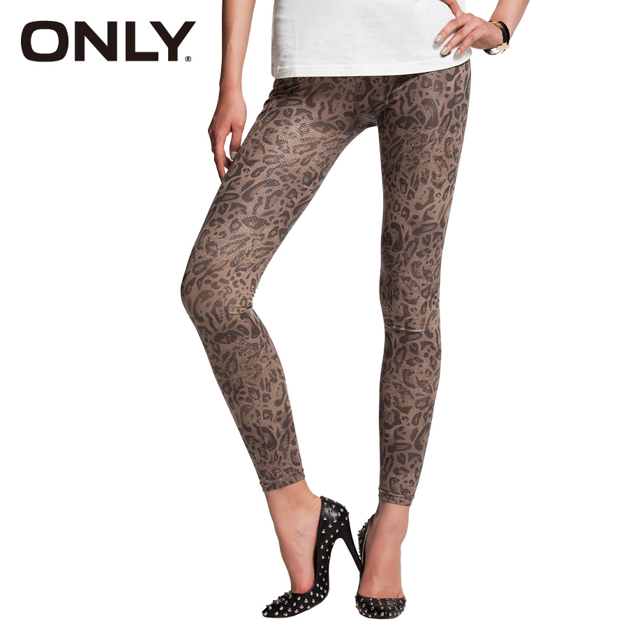 Free shipping Only2013 spring leopard print elastic legging print slim t black flower 113165001016