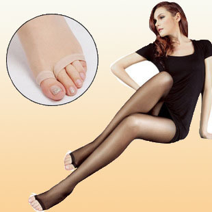 Free shipping ,Open toe pantyhose, ultrathin fish mouth silk stockings, core-spun yarn shift up prevent hook silk,12pcs/lot