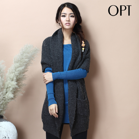 free shipping Opt 2012 batwing sleeve wool sweater cardigan female y8263