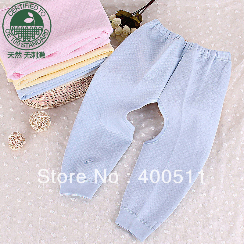 free shipping organic cotton baby clothes underwear  legging trousers open-crotch pants 22013