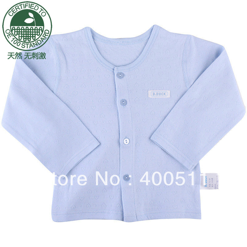 free shipping organic cotton baby underwear baby top child 100% cotton sleepwear