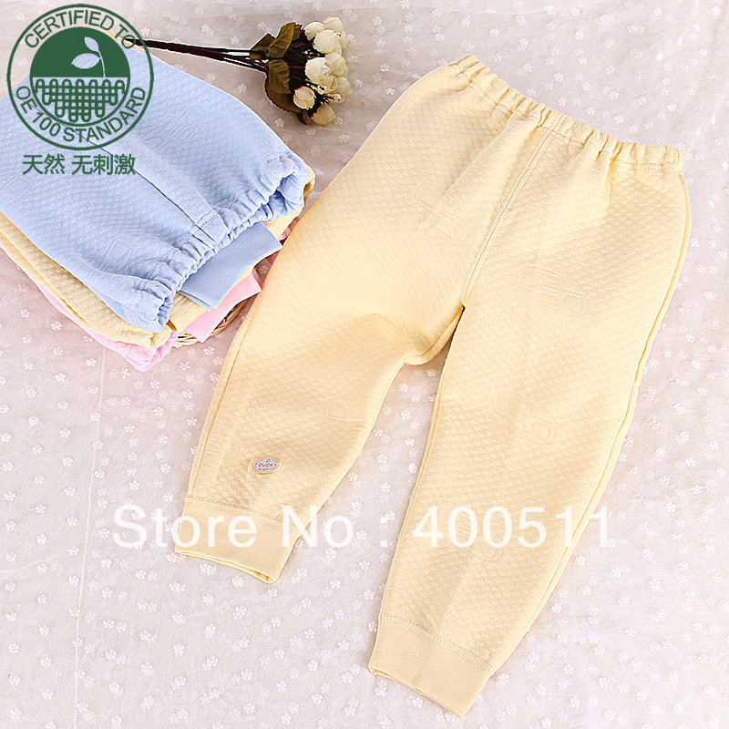 free shipping organic cotton winter  girls clothing pants baby trousers  22014
