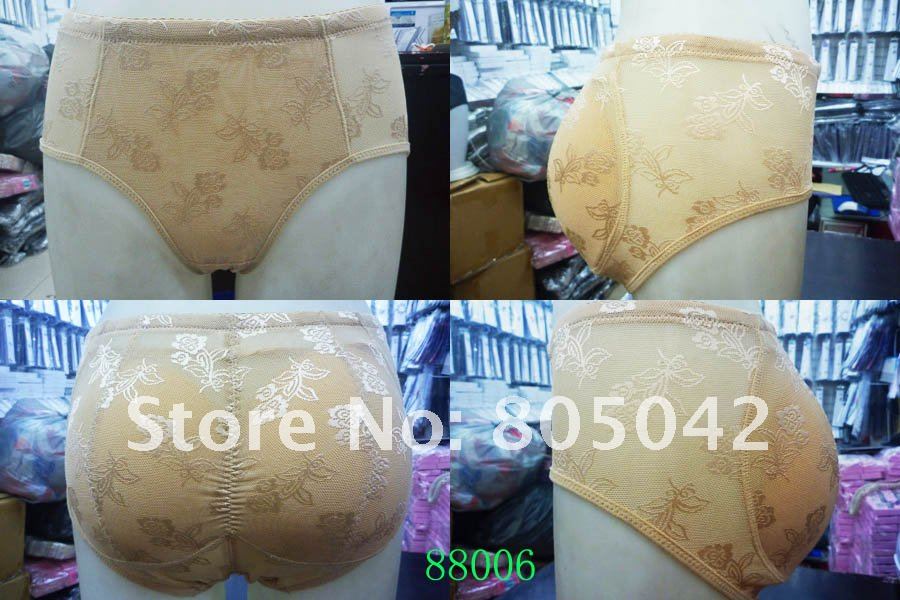 Free shipping PADDED BUTT ENHANCER Panties Panty SHAPER underwear padded panty size M,L,XL,XXL 100pcs/lot