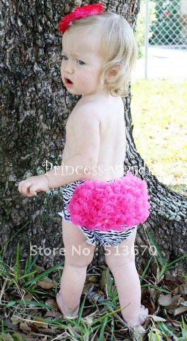 Free Shipping  Panties Bloomers - Hot Pink Zebra MAB12