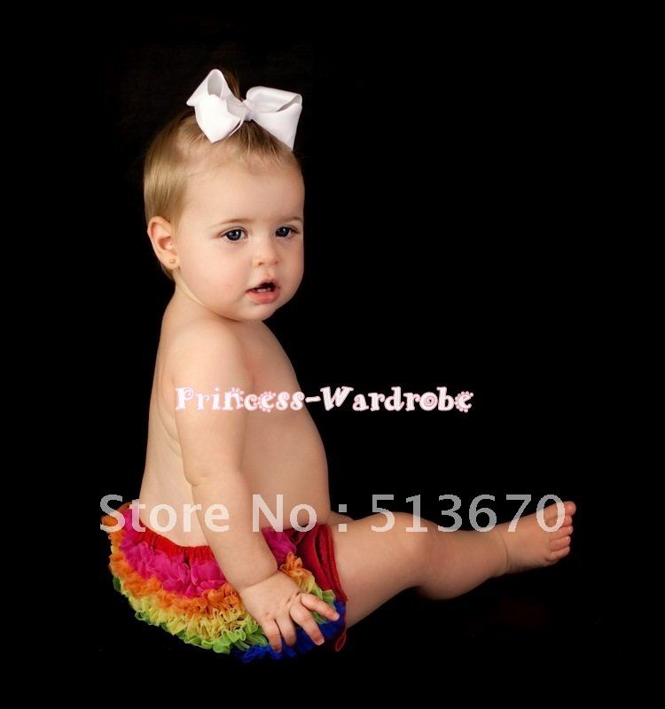 Free Shipping  Panties Bloomers - Hot Red Rainbow MAB44