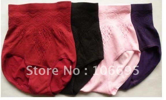 Free Shipping Panties Briefs Underwear women warmer Sharpers plus size for ladies Loseing weight 20pcs/lot