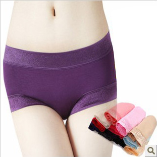 Free shipping  panties viscose panty modal bamboo fibre women's seamless 100% cotton panties 8001