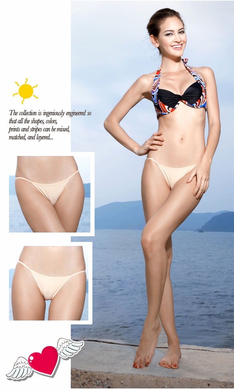 Free shipping Patent new products, 5 pieces of sexy Bikini underwear, high quality, lady swimsuit, antibacterial sanitary pants