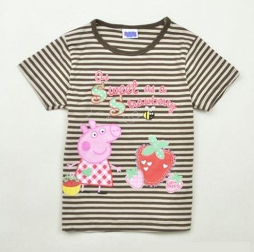 Free shipping/Peppa pig /Baby T-shirt//baby clothing /100%cotton/ 32pcs a lot/ 4sizes:2-3Y/3-4Y/4-5Y/5-6Y