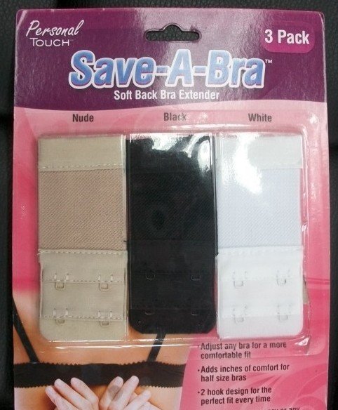 Free shipping!! Personal Touch Save-A-Bra soft Back Bra Extender Attaches Easily To Any Bra 50set(1set=3pcs)