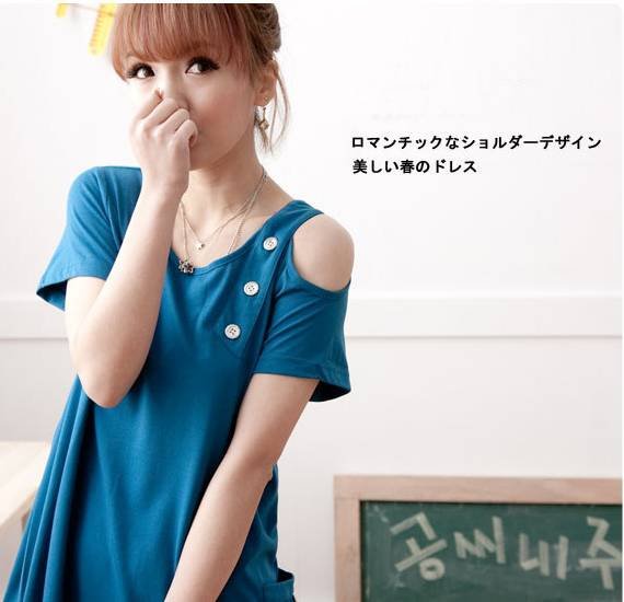 free shipping Personality dew shoulder sexy pregnant women Y146 dress dress skirt