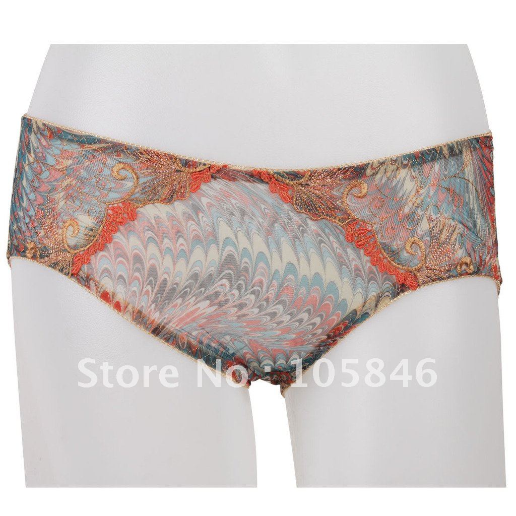 Free Shipping! Phoenix Shapers Embroidery Butt-Lifting Bottom Mid Waist Panties M0007