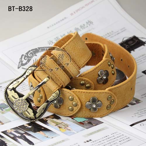 Free shipping Pin Buckle Women Suede Leather Stud Belt fashion belts ladies' belt Many colors aBT-B328a
