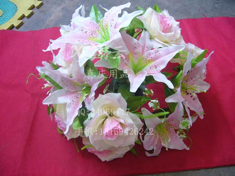 Free shipping Pink 15 flower wedding props wedding road cited celebration supplies