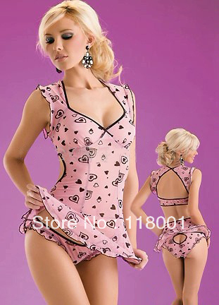 free shipping pink spandex hollow out sexy nightgrow or robe
