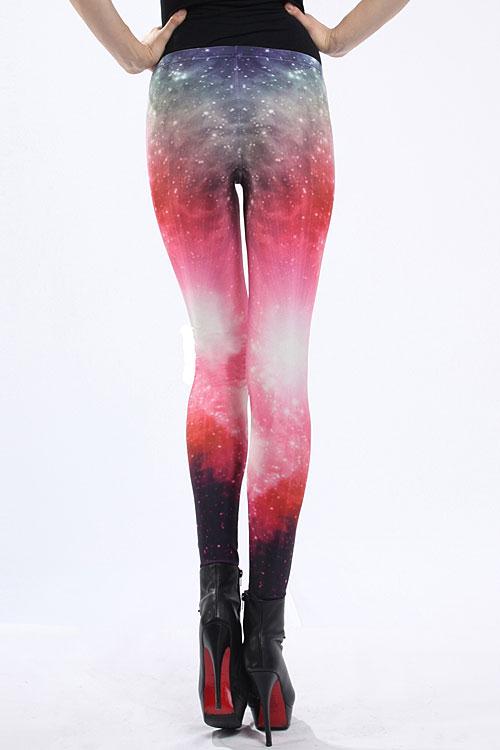 Free Shipping pink vintage internality women's legging 79109