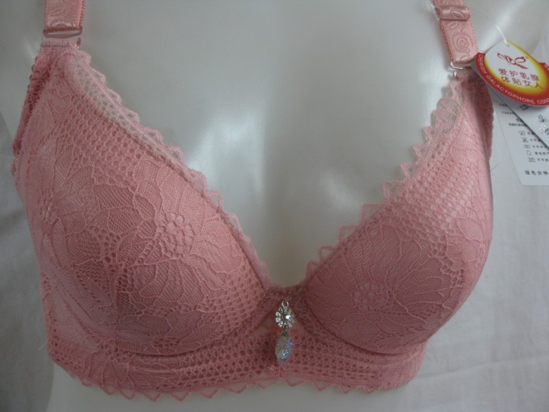 Free shipping Pink women's underwear push up bra