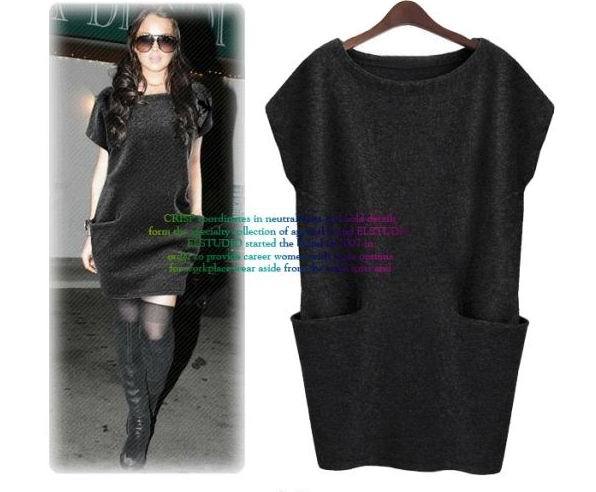 Free shipping Plus size fashion elegant autumn and winter one-piece dress sweater women sweater