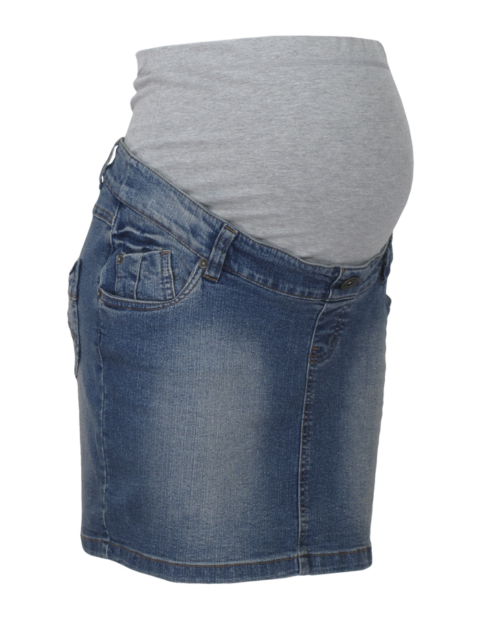 Free shipping plus size fashion maternity dress denim plus size short jeans skirt
