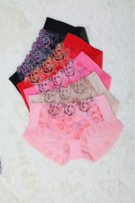 FREE SHIPPING Plus size laciness women's panties ladies underwear free size