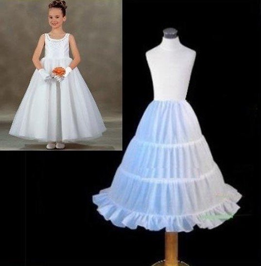 Free shipping popular fashion bridal wedding dress for little girl's dresses petticoat /flower girl underskirt