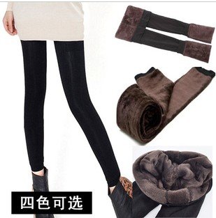 Free shipping Popular velvet warm pantyhose brushed cotton Leggings Thickening stockings Bamboo Fiber  trousers tights leggings