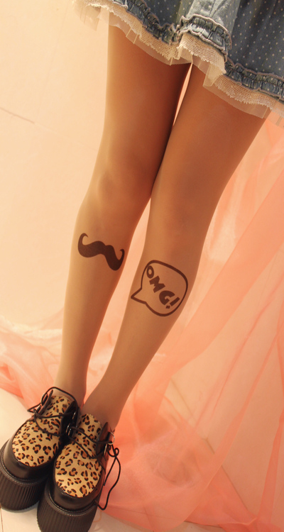 Free shipping  Printing tights tattoo pantyhose tattoo leggings tattoo stocking