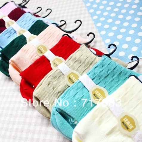 FREE SHIPPING promotion A343 candy color secret pocket 100% cotton ladies sock,2013 hot sale plaid socks,6pairs/lot