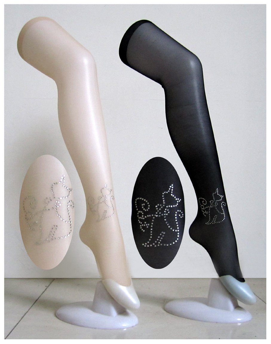 Free Shipping Promotion women summer Silk stockings 5 pcs/lot sexy cat tatoo Bottoming socks Pantyhose autumn leggings