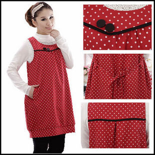 Free shipping Pure autumn maternity dress maternity clothing one-piece dress fashion tank dress sweet skirt 12301