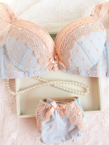 free shipping Push up adjustable aesthetic women's underwear bra set accept supernumerary breast