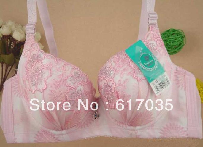 Free Shipping Push Up Beauty Sexy Fashion Ladies' Underware Lingerie Thick B cup 34-38 WXY-8055