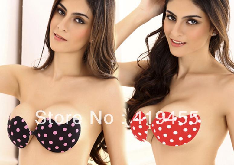 Free shipping Push Up LIFT Self-Adhesive Silicone Closure Backless Strapless sexy Invisible Bra New