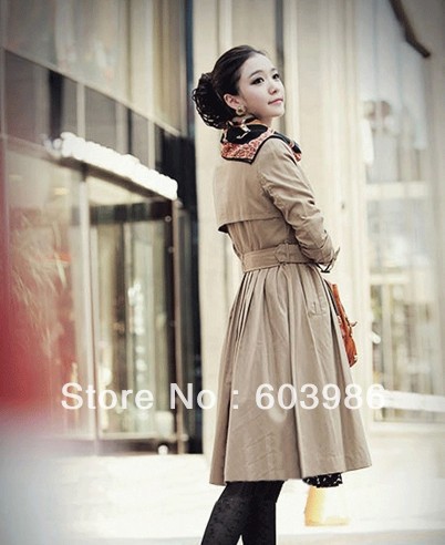 Free shipping qiu dong han new dress to restore ancient ways double breasted coat cultivate one's morality