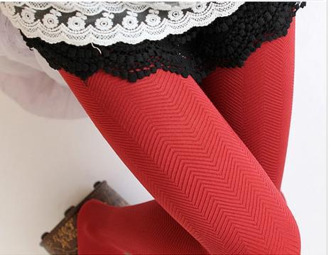 free shipping Qiu dong new lady pantyhose fashion upset candy color twist to read grain cotton base socks