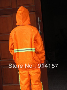 Free shipping! Raincoat raincoat reflective raincoat split raincoat printing