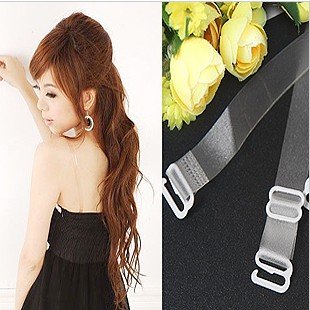 Free shipping! Ravishing Underwear Women invisible Baldric, Ladies Bra Silicone Strap 1cm width, wholesale 50pairs/lot