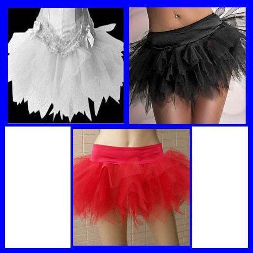 Free shipping Red Black White layered petticoat  Underskirt Dancing petticoat Costume accersories Wholesale 10pcs/lot 7036
