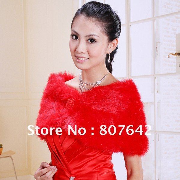 Free shipping Red Length 95cm width 30cm long style 5pcs/lot wedding jackets bridal shawls shoulder width for 38cm-40cm Sky-S026